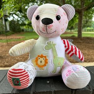 Custom Memory Bears from loved one’s items that you send me.